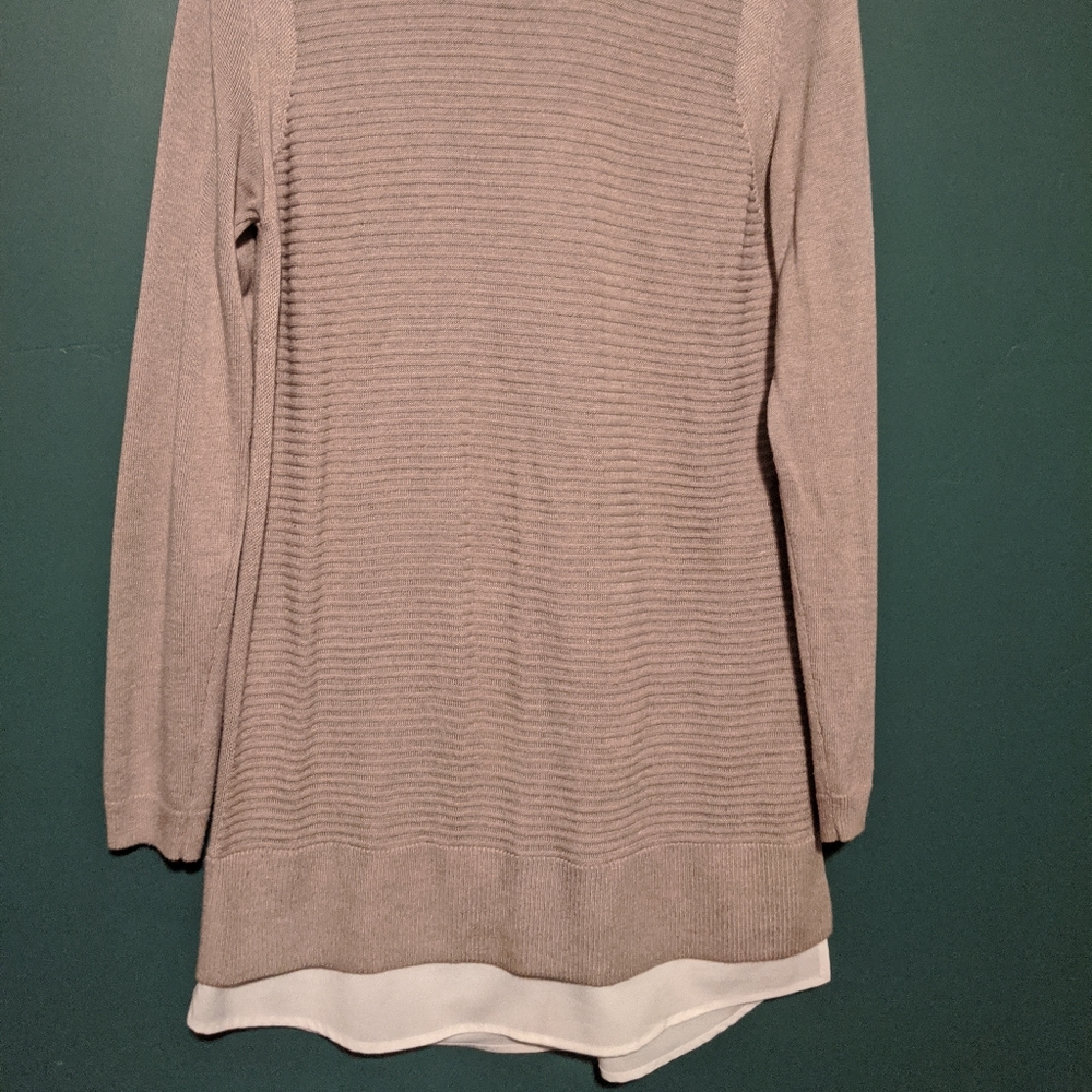Long Beige Tunic Sweater